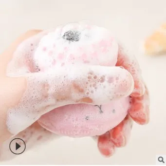 60pcs/lot Double-headed Multi Silicone Jellyfish Facial Brush Soft Baby Octopus Brush Cleanser Mini Skin Care Tools HA521