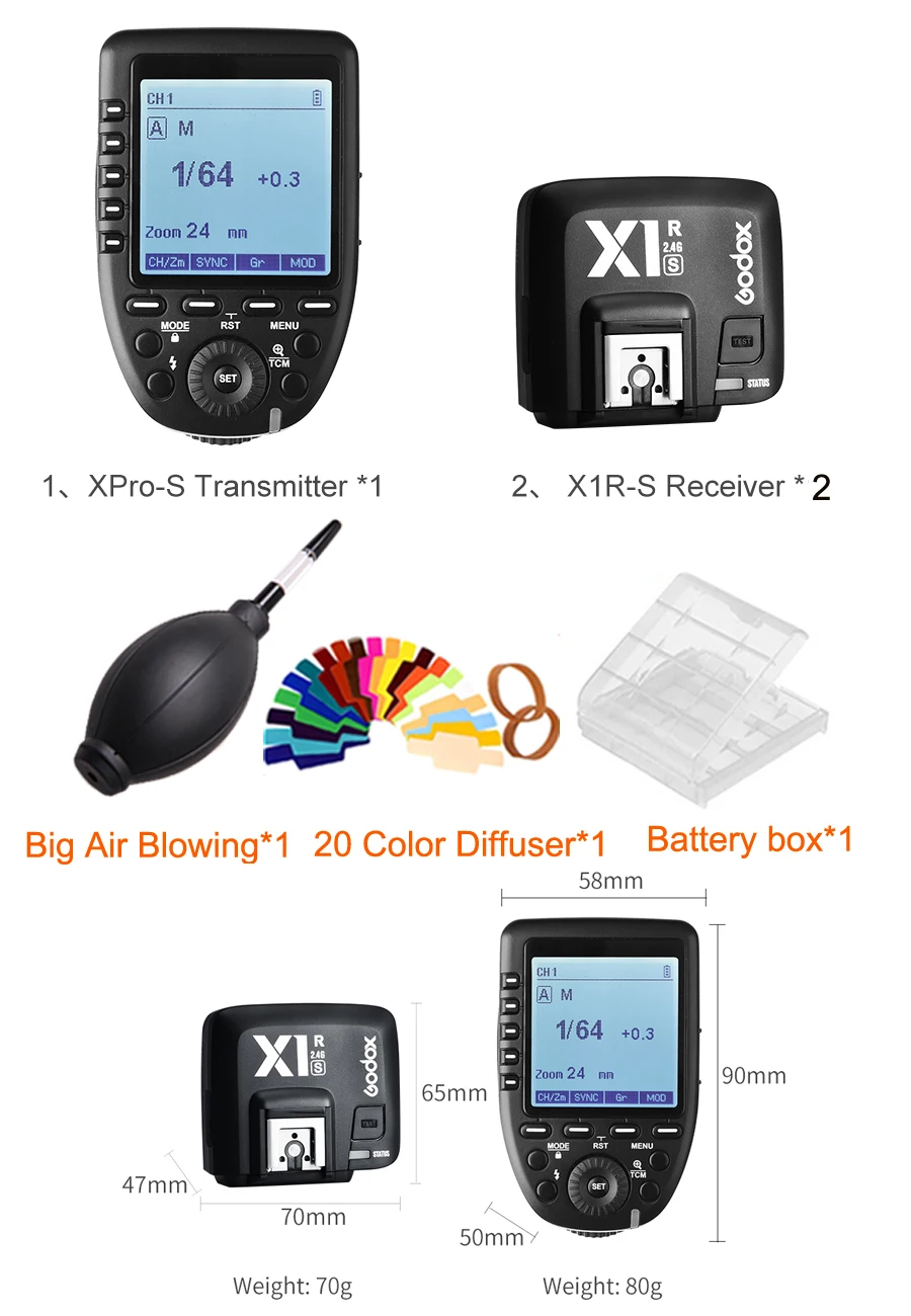 GODOX XPro S/C/N TTL 2 4G Беспроводная Высокоскоростная синхронизация X system Trigger + шт. Godox