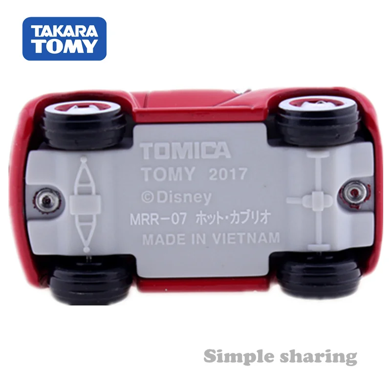Takara Tomy TOMICA Mrr07 Pixar Disney юниорский Микки Маус игрушечный набор моделей машинок
