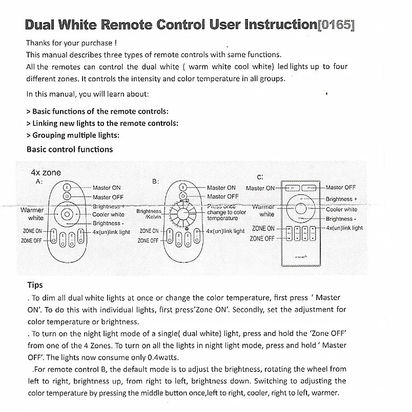 2,4G 4 zone group CW/WW Беспроводной RF сенсорный пульт 2,4 ГГц для светодиодной ленты светильник умный теплый/холодный белый лампочка/лампа/панель