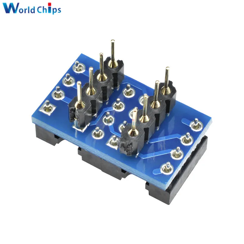 Двойной DIP8 К моно Opamp PCB + Pin Socket для NE5532 OPA2132 OPA627 TL072 P07 | Электронные компоненты и