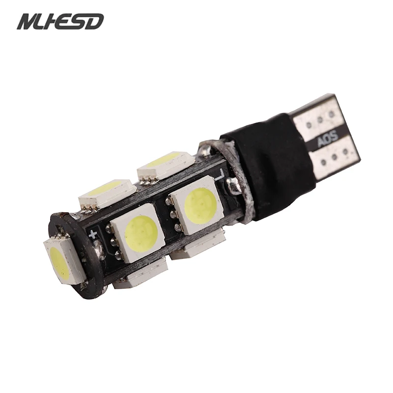 50 шт./лот 194 168 w5w вспышка T10 5050 9 SMD Led ampoule 12 V Авто Indicateur Lumieres Erreur Бесплатная