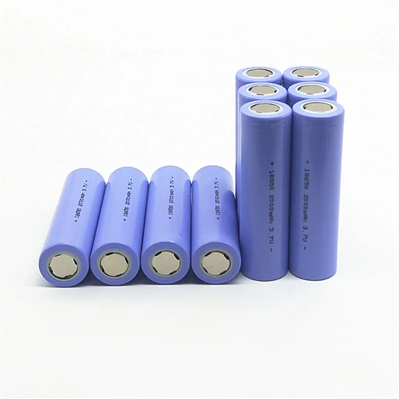 2019 High Quality 18650 2000mAh 3.7v Li-ion Purple Lithium Rechargeable Battery for Flashlight | Электроника