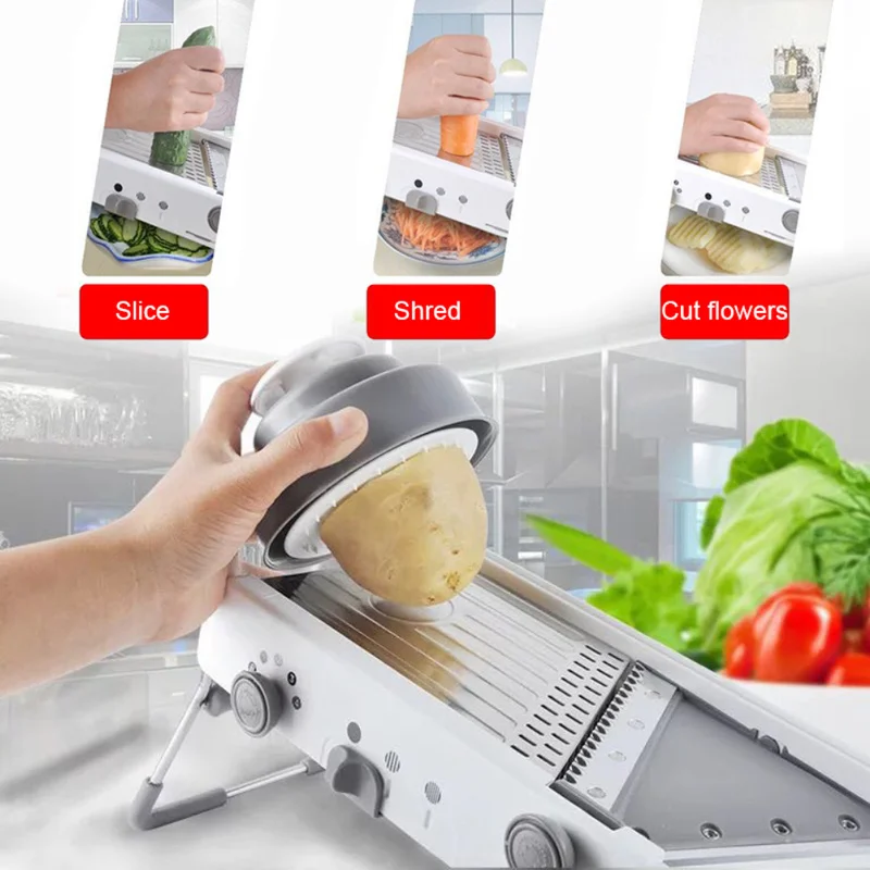 Manual Vegetable Cutter Slicer Multifunctional Round Mandoline Potato Cheese Kitchen Gadgets Accessories Cocina | Дом и сад