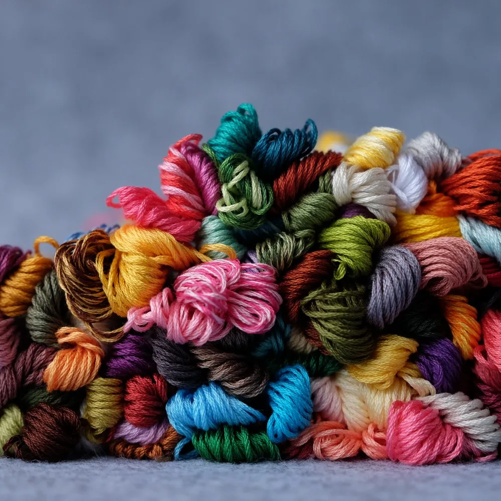 100 шт случайных различных цветов 100% хлопок вышивка нить 8 м на для вышивки