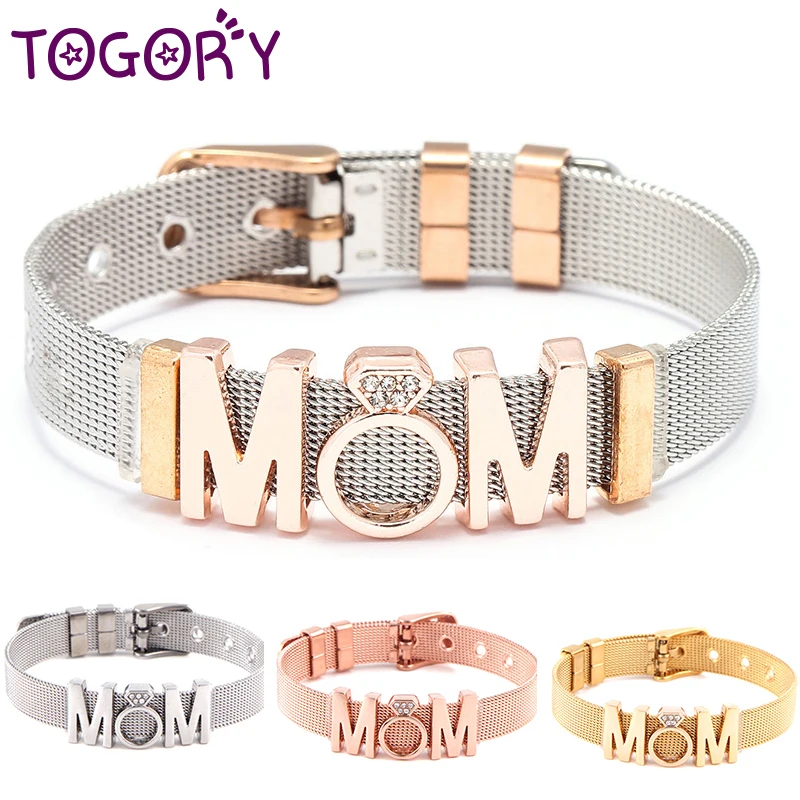 TOGORY Прямая поставка ювелирные изделия шармы для мамы горка очаровательные