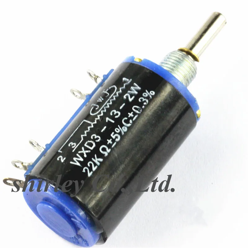 Connectors WXD3-13-2W 100 200 220 470 680 1K 2.2K 3.3K 4.7K 5.6K 6.8K 10K 22K 33K 47K 100KOhm WXD3-13 2W Wirewound Potentiometer |