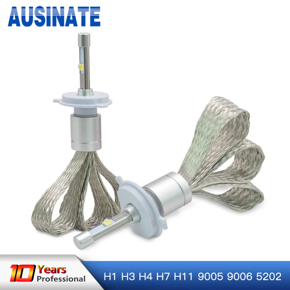 Автомобильные фары H7 H4 Led H11 H8 H9 9005/HB3 9006/HB4 5202 R3 XHP50 светодиодные чипы 80 Вт 9600LM 6500k