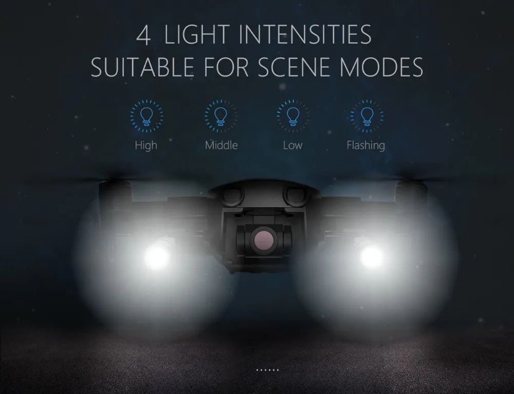 PGYTECH светодиодный светильник для DJI Mavic Air Портативный Ночной F светильник светодиодный светильник комплект светильник ing для DJI Mavic Air Drone аксессуары