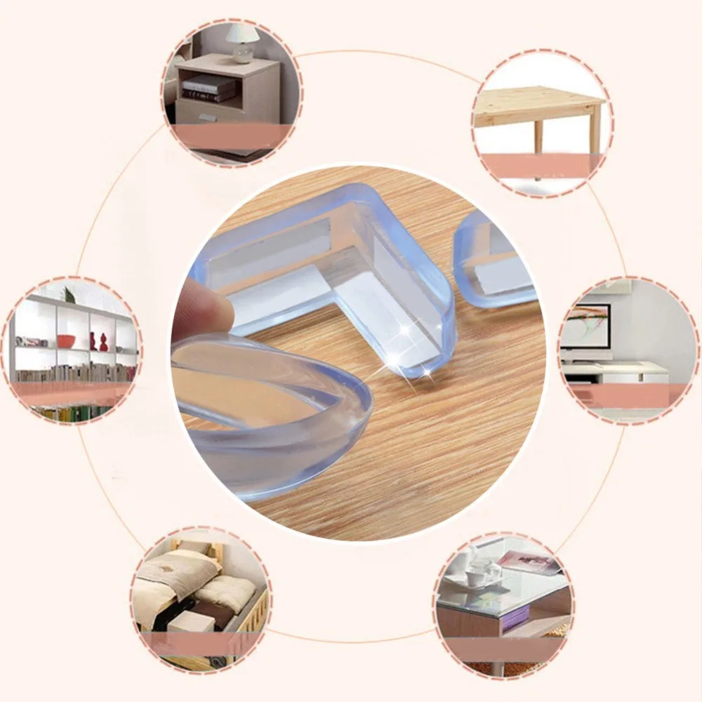 Фото 4Pcs Child Baby Silicone Safety Protector Table Corner Protection from Children Anticollision Edge Corners Guards Cover For Kids Мать и 4Pcs Child Baby Silicone Safety Protector Table Corner Protection from Children Anticollision Edge Corners Guards Cover For Kids Мать и