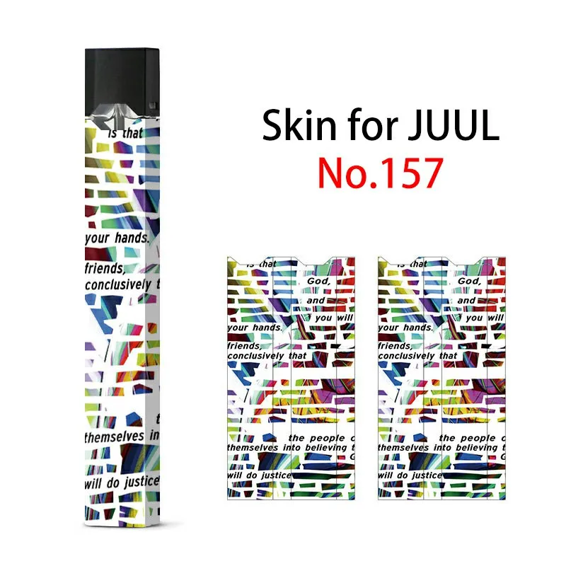 10 шт. VapeSoon JUUL стикер протектор кожи 3M клейкая печатная этикетка для электронная