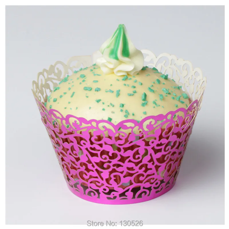 50 шт./компл. Бумага форма для кекса дырочками в форме декорирование выпечки Muffin