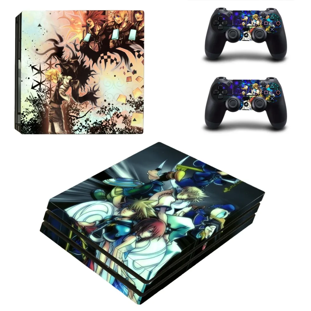 Виниловая наклейка на кожу игровой Kingdom Hearts PS4 Pro для консоли Playstation 4 и 2