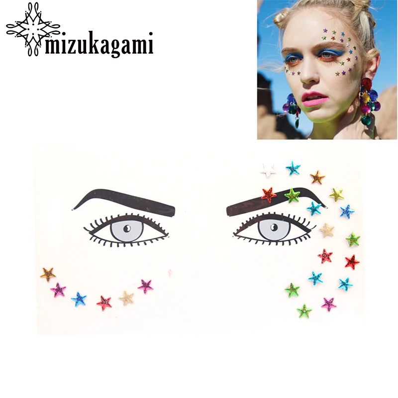 Красочные смолы сверла наклейка Bindi подобранная вручную Богемия и этнический