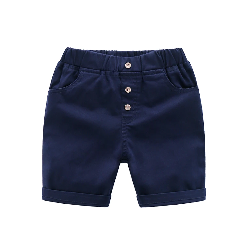 Children Shorts For Boys Summer Cotton Girls Beach Pants Casual Solid Color Kids Baby Boy Clothing 3-8 Years | Мать и ребенок