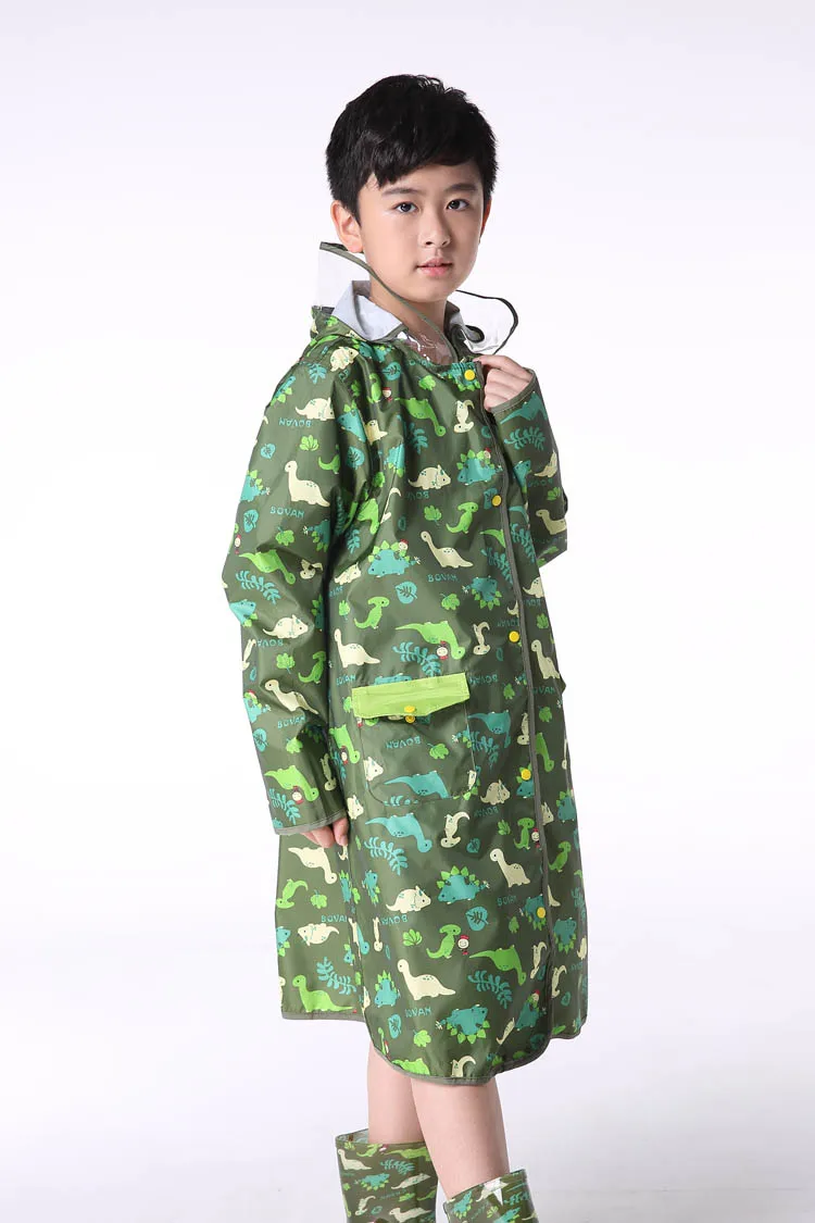 Плащ-дождевик с динозавром для детей плащ-дождевик малышей пончо Детские