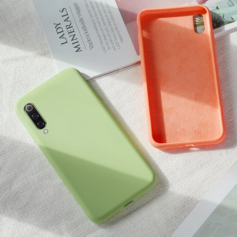 Силиконовый чехол для Red mi Note 7 Оригинальный жидкий Мягкий силиконовый Простой