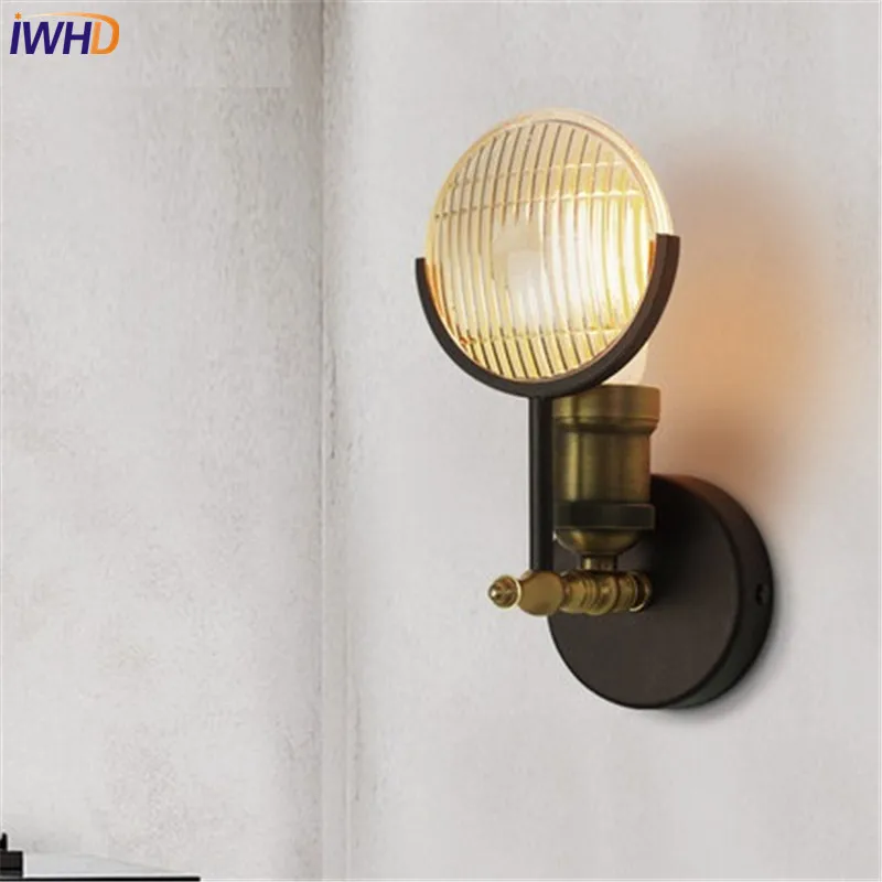 Loft Style Industrial Vintage LED Wall Light Fixtures Iron Antique Lamp Home Decor Bedside E27 Bulb Edison Sconce Lighting | Лампы и