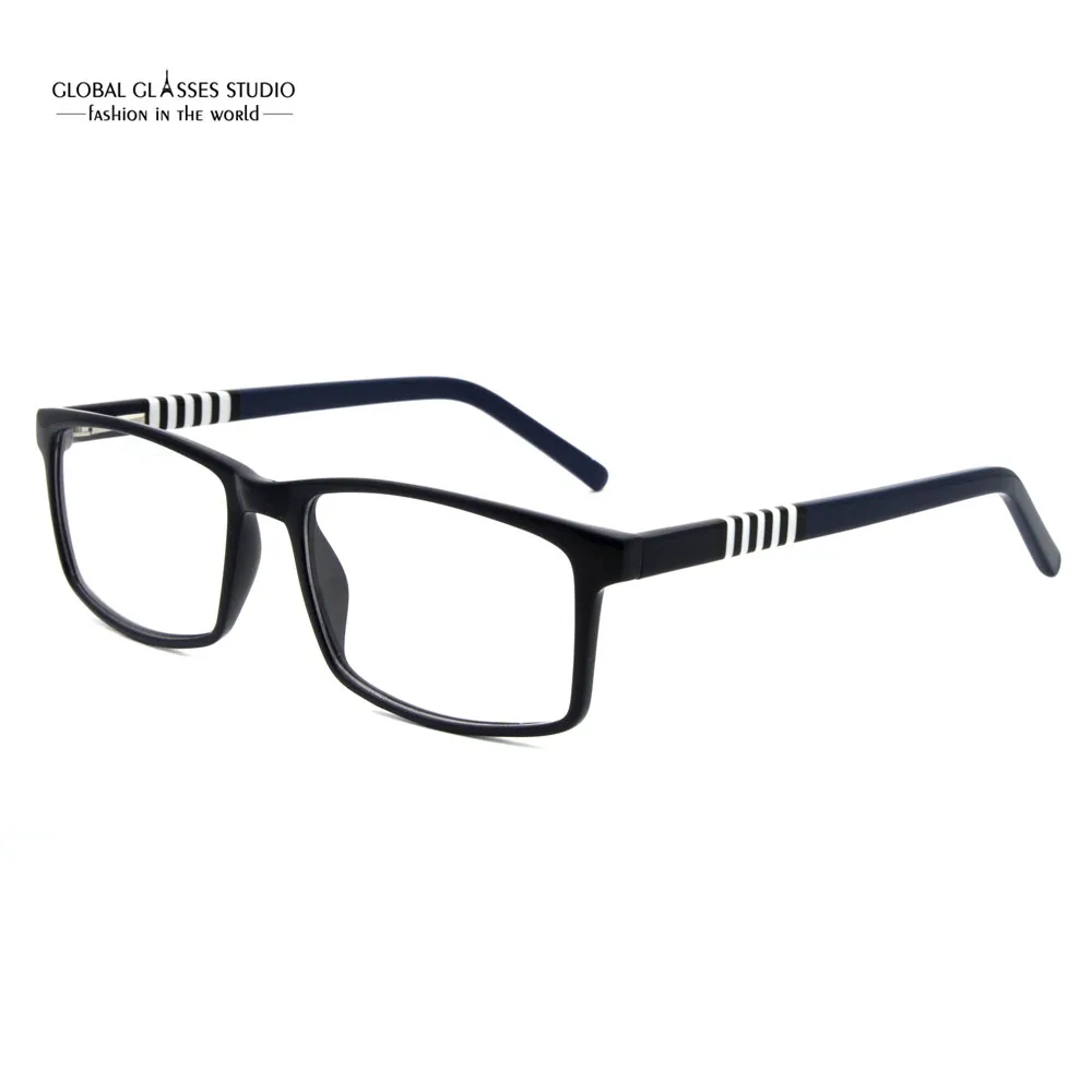 

New Female Dark Blue Frame Rectangle Plate Optical Frame Glasses Type X010-C4