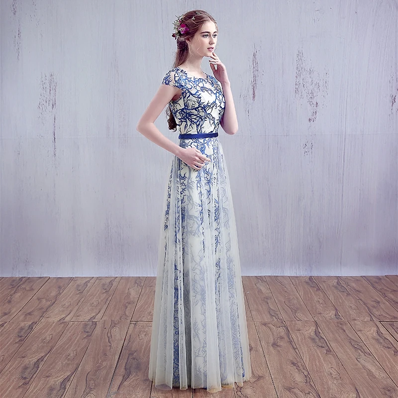 2021 специальные кружевные сексуальные новые стильные синие длинные вечерние