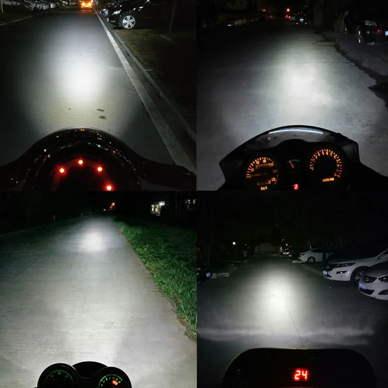 ASLENT фара мотоцикла скутер Противотуманные фары LED ATV 12В 6000 К мото Рабочая белый DRL