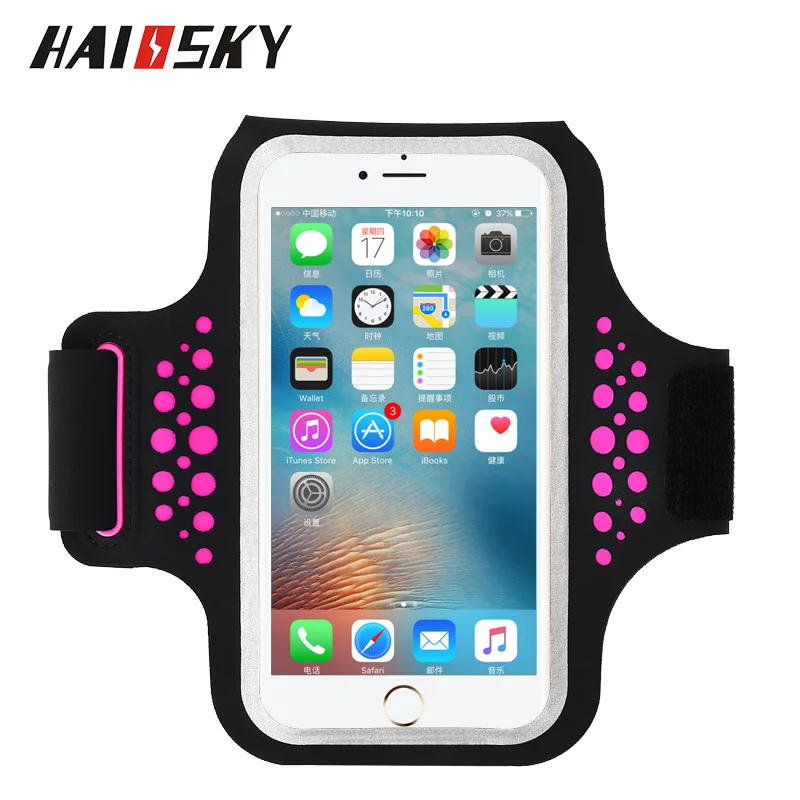 Спортивный чехол Haissky Running для iPhone X 8 7 Plus с сенсорным экраном Samsung S9 S8 Redmi 5