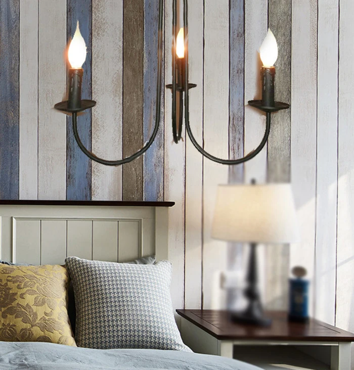 Креативные черные железные светильники с 3 5 6 головками светильник винтажные