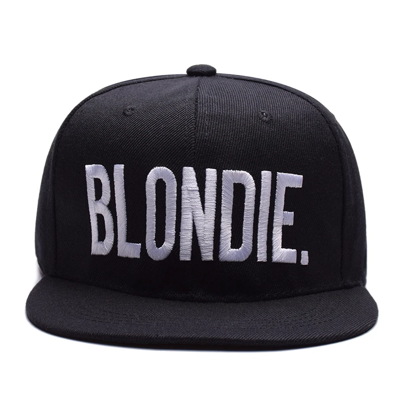 MNKNCL Высокое качество Snapback Кепки BLONDIE домовой с вышивкой Женские туфли на плоской