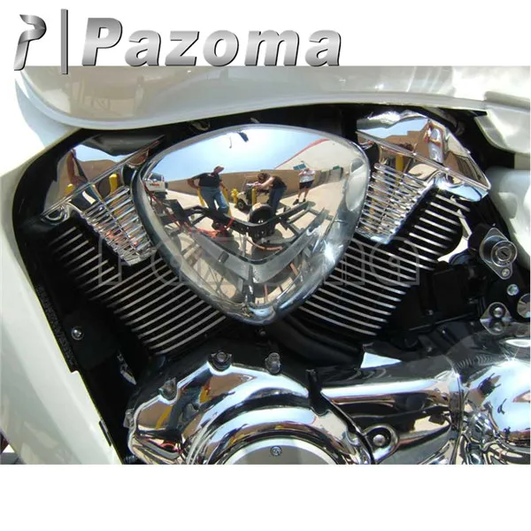 PAZOMA Хром Пара мотоциклетный фильтр для очистки воздуха крышка Suzuki 8 M 109 m 109r VZR1800 |