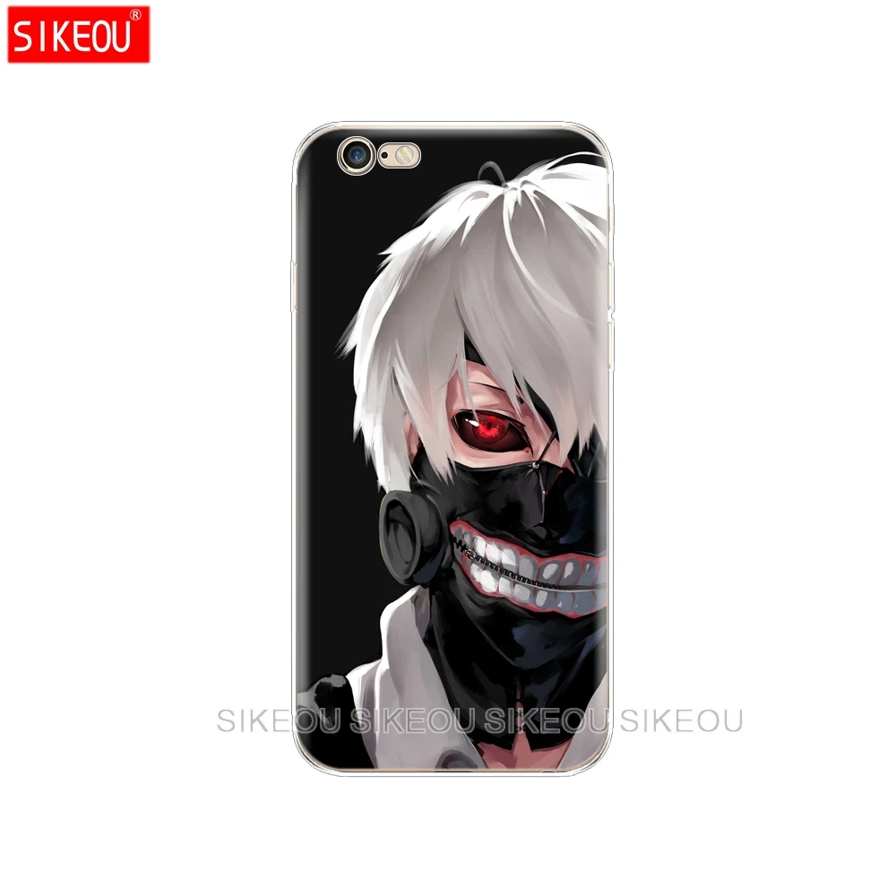 Силиконовый чехол для Iphone 6X8 7 6s 5 5S SE Plus 10 XR XS Max Case Tokyo Ghoul anime kaneki ken|Бамперы| |