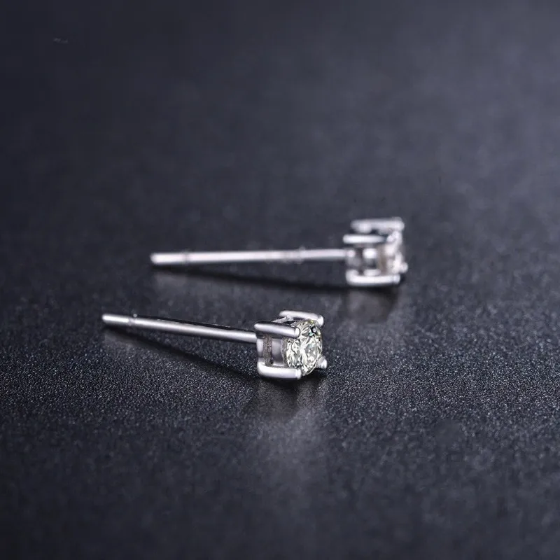 Серьги daimond из натурального золота 18 К, простые, изысканные, круглые, элегантные, классические, свадебные, лидер продаж, новые, вечерние, подарок для женщин и девушек