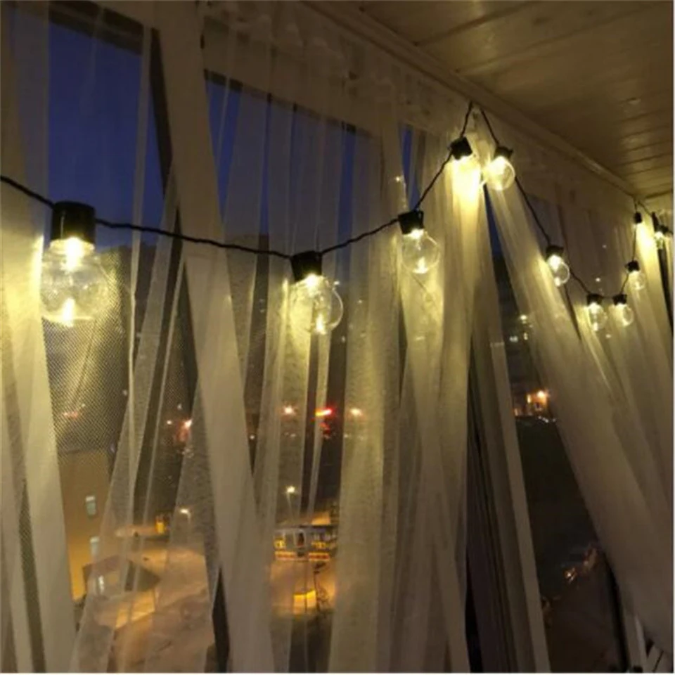LED Globe Bulb String Light Festoon Bulbs Led Fairy Ftring Lights Outdoor Party Garden Garland Wedding Christmas Decoration Lamp | Освещение