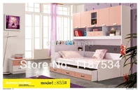 855 children furniture sets chest garderobe armoire wardrobe commode bed sets with bookcase