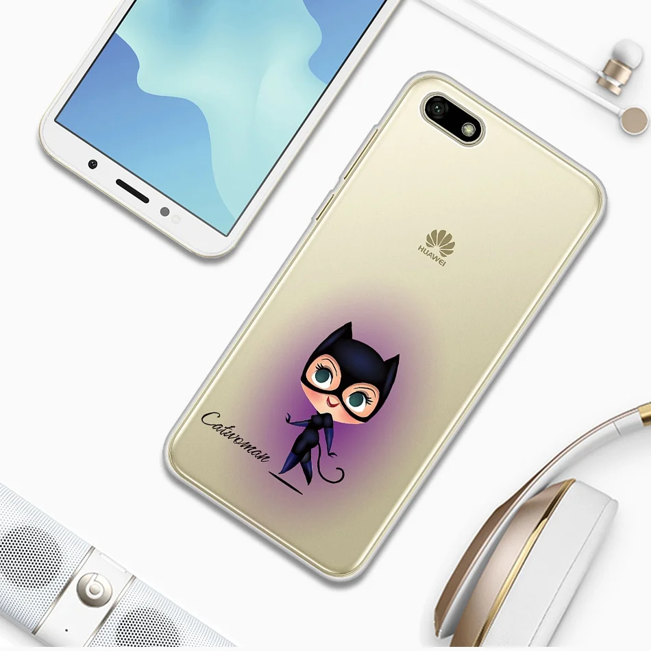 Marvel Heroes серии чехол для huawei Y5 Prime 2018 милый мягкий силиконовый прозрачный ТПУ