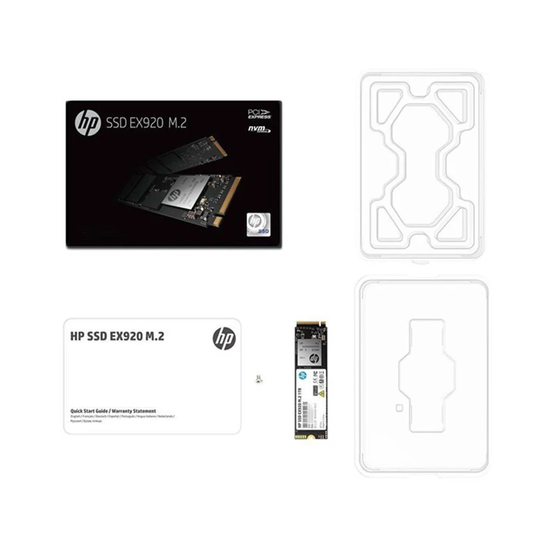 Hp ssd m2 2280 256g EX920 M.2 PCIe 3 1X4 Nvme 3D TLC NAND Внутренний твердотельный накопитель Max подходит
