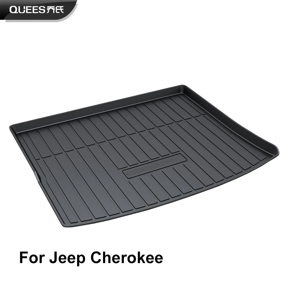 Поддон для багажника QUEES Custom Fit напольный коврик Jeep Cherokee 5-го поколения 2014 2015 2016 2017