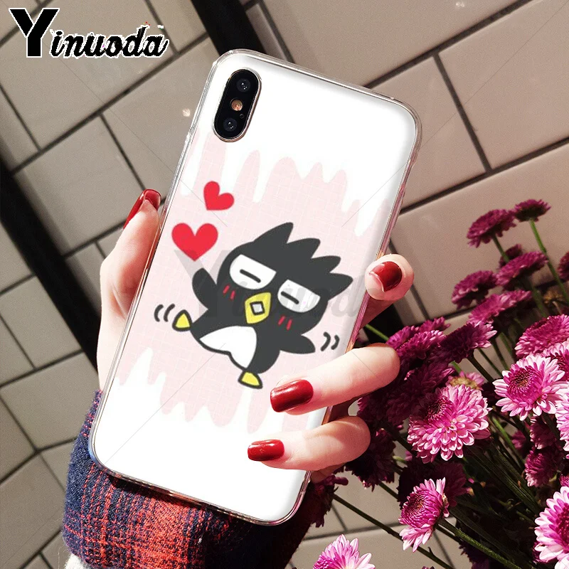 Yinuoda Cool Penguin BAD Марка Badtz Maru DIY Окрашенные красивые чехлы для телефонов Apple iPhone 8 7 6 6S