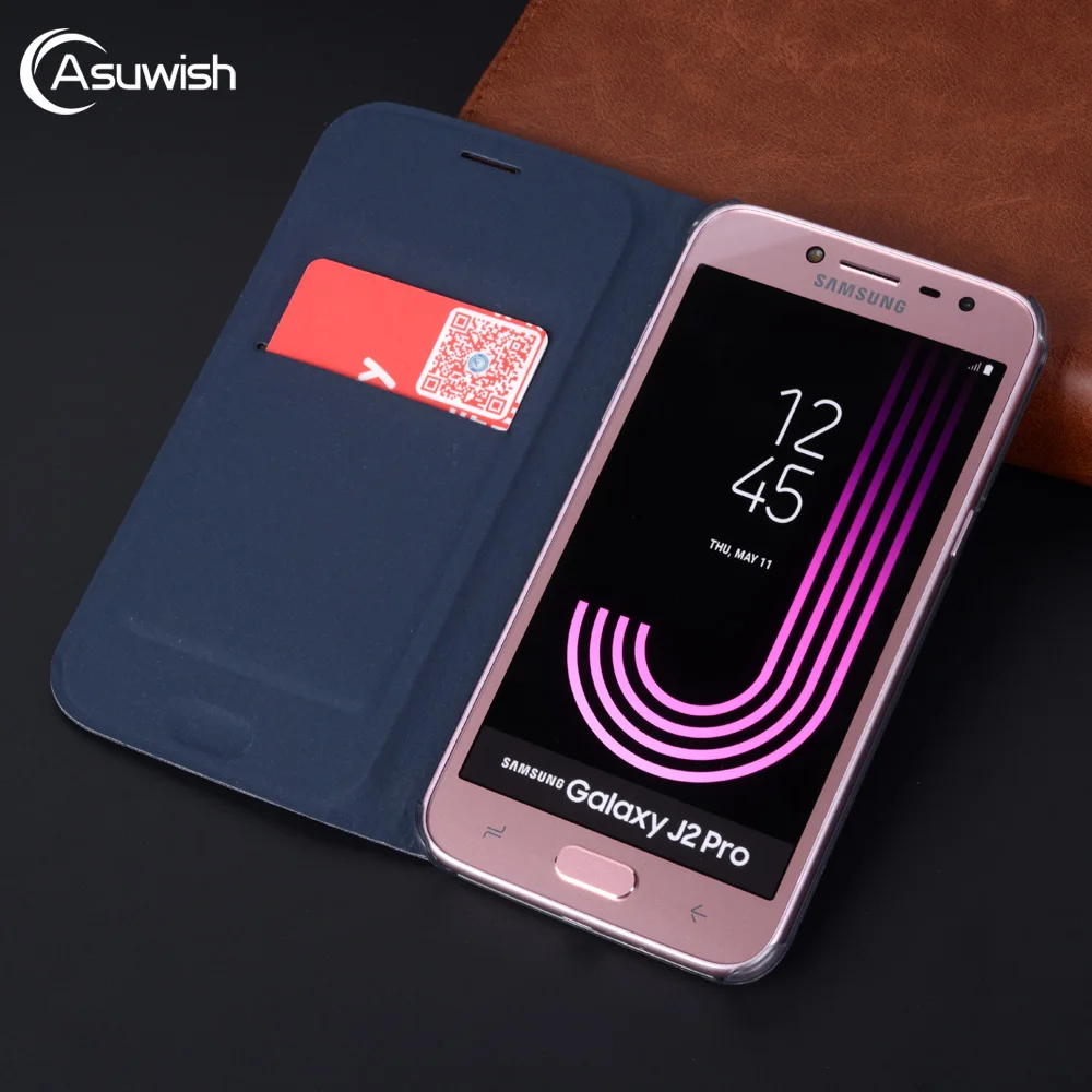 Откидной кожаный чехол для телефона samsung Galaxy J2 Pro J22018 J2pro Grand Prime J 2 SM J250 J250F SM-J250F чехол 360
