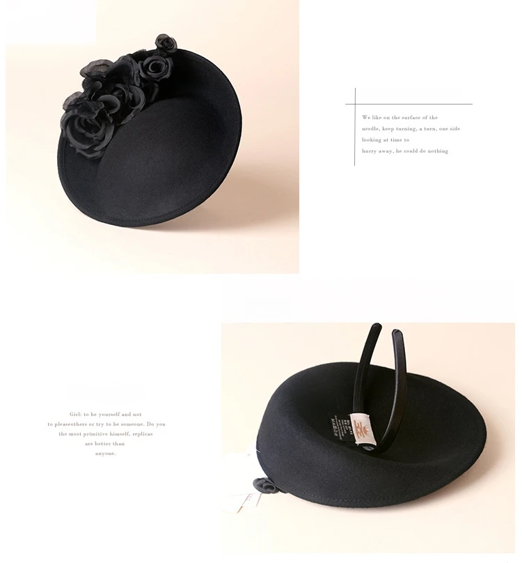 Lady Fedoras Hat взрослых британской моды шерсть шляпа девушки составляют платье шляпа Женская Праздничная обувь шляпа Для женщин церкви Кепки
