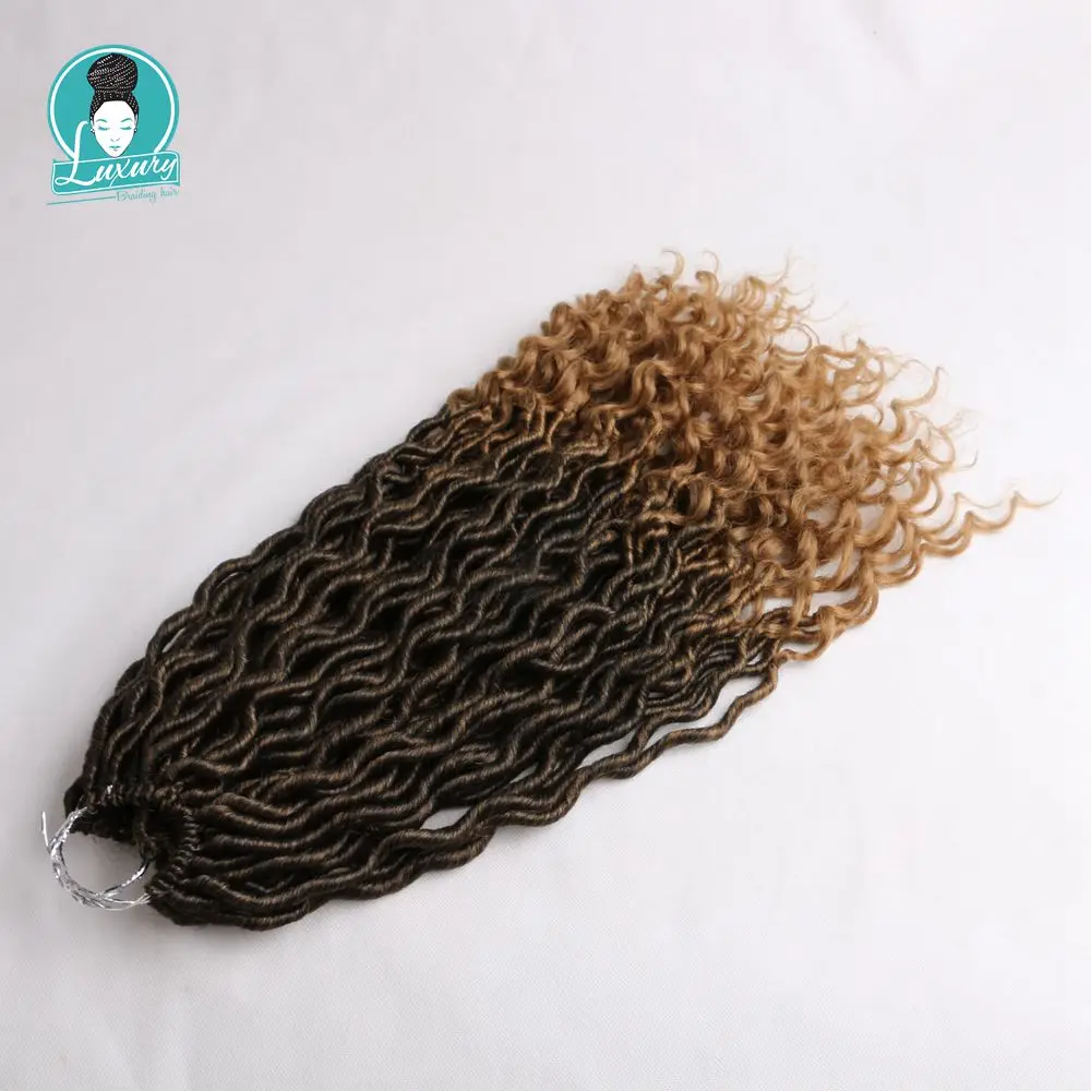 T1/27 Роскошные для плетения 2" Богиня искусственные дреды Locs крючком косы мягкие натуральные синтетические волосы для наращивания 24 подставки/упаковка - Цвет: T1/27