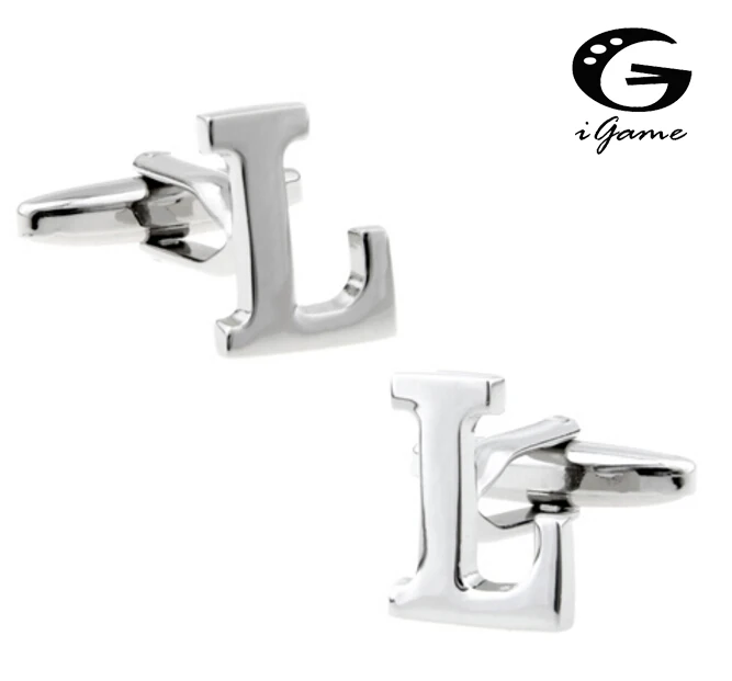 

iGame Letters Cuff Links Quality Brass Material Symbol Of L Design Free Shipping