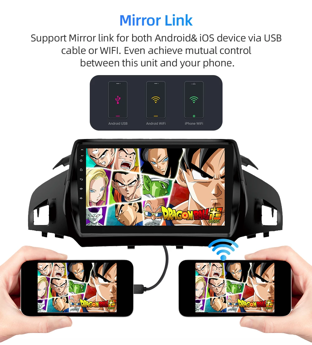8 ядерный автомобильный dvd gps плеер для Ford Kuga 2013 радио gps навигация Поддержка Зеркало Ссылка руль