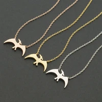 fashion necklace dinosaur pterosaur pendant necklaces animal for women statement jewelry bisuteria mujer