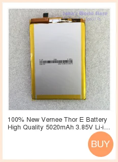 Vernee Thor аккумулятор высокого качества 2800 мАч SD435774PE 3,8 в литий-ионный аккумулятор замена для смартфона Vernee Thor