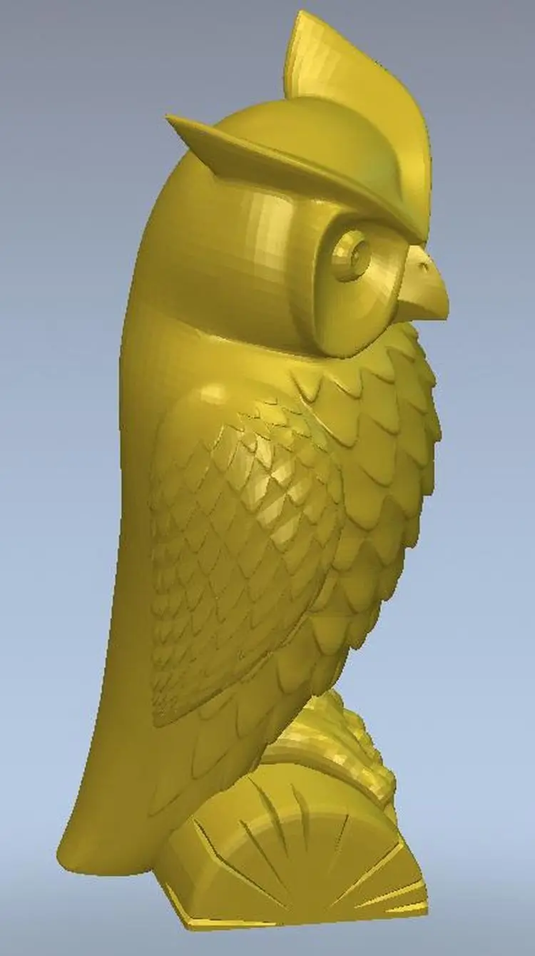 3d модель рельеф для ЧПУ в формате STL Panno owl 3|3d model relief|3d relief modelfor cnc |