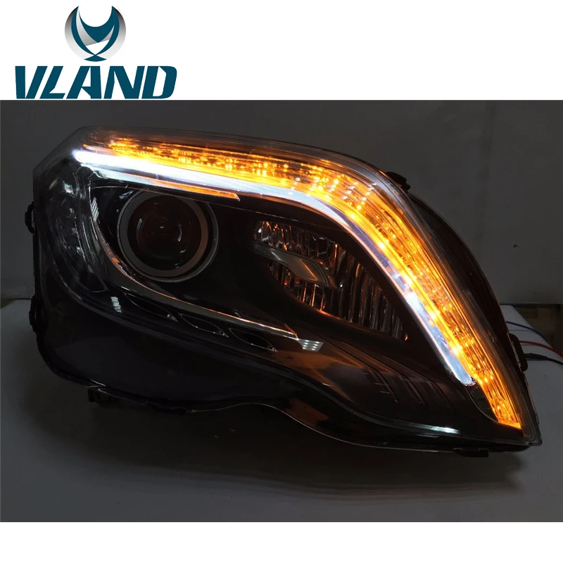 VLAND завод для головной лампы GLK 2012 2013 2014 2015 2016 светодиодный фонарь DRL H7 ксеноновая
