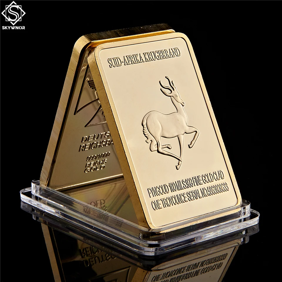 ЮАР позолоченная коллекция 1967 Fyngoud мелкая Золотая монета 100 мельницы Толстая в