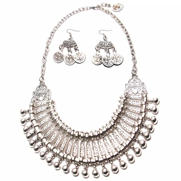 1003-1100 Choker Necklaces For Women Collier Femme Pendant Collar Statement Bijoux Fashion Jewelry Chocker Maxi Boho Vintage Necklace - Окраска металла: 1003-1100