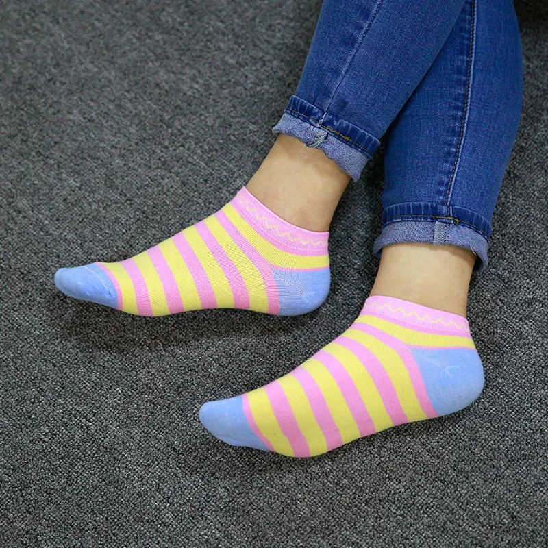 2016 Летом женские носки Мелкая рот Невидимые Чистого хлопка Подарочной Коробке