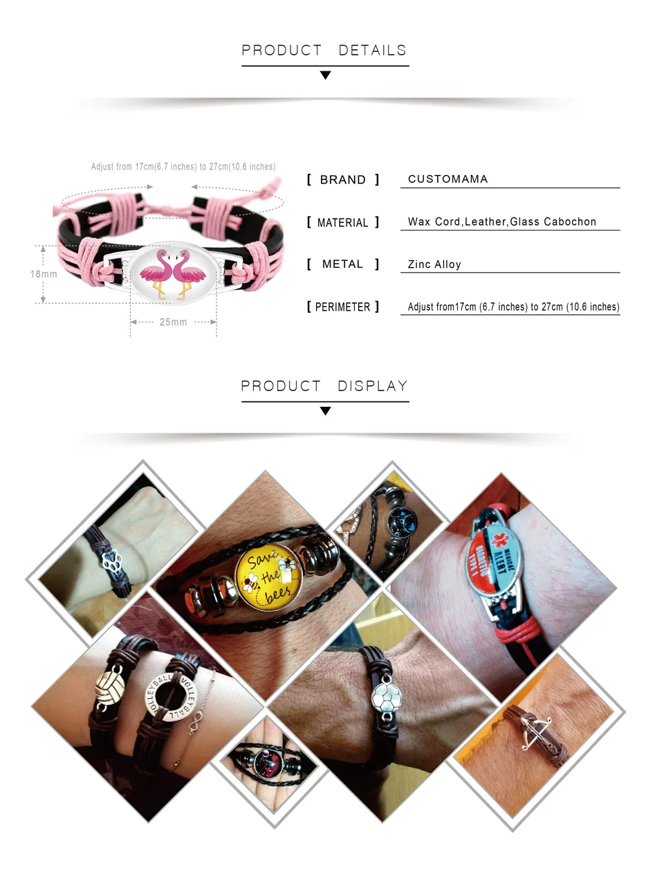 Браслет унисекс кожаный со звездами Эйфелевой башней и бантом|leather bracelet women|leather